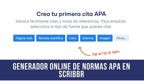 cita apa generador|Generador de citas APA gratuito [Versión 2024]